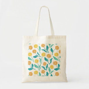 Tote Bag Dandelion jaune motif floral - Inspiré par la natu