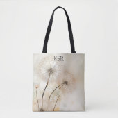 Tote Bag Dandelion Wish Monogramme Fourre-tout (Devant)