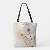 Tote Bag Dandelion Wish Monogramme Fourre-tout (Dos)