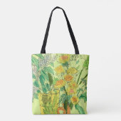 Tote Bag Dandelions Cerisier Cerisier Fleurs d'été Art Flor (Dos)