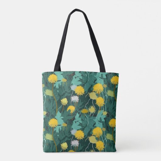 Tote Bag Dandelions jaunes d'été (Dos)