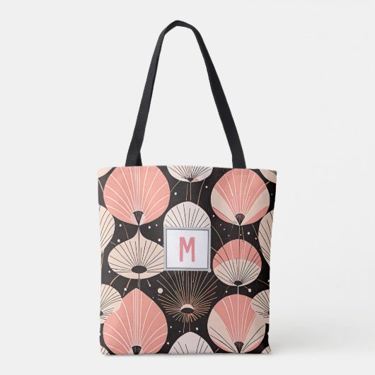 Tote Bag Dandelions -Mi-siècle- Design moderne rétro (Dos)