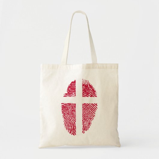Tote Bag Danemark Drapeau Empreinte Pays Fierté (Devant)