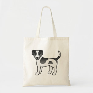 Tote Bag Danish-Swedish Farmdog noir Chien de dessin animé