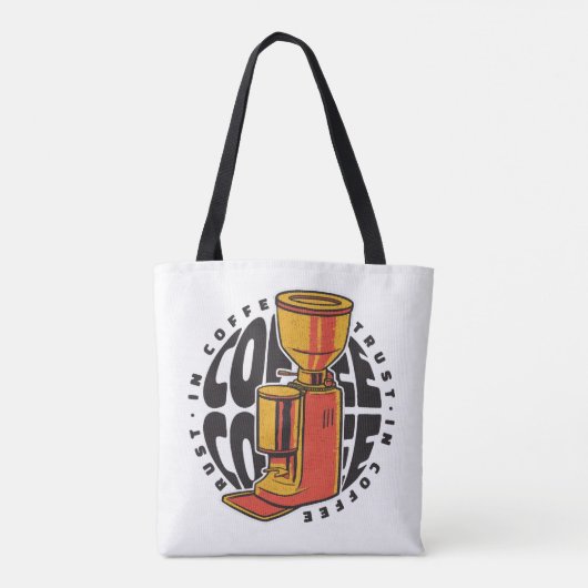 Tote Bag Dans Café nous avons confiance (Dos)