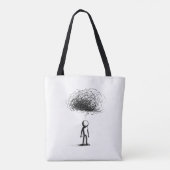 Tote Bag Dans le nuage de pensée (Dos)