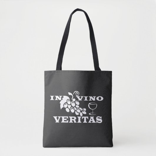 Tote Bag Dans les veritas vino (Devant)