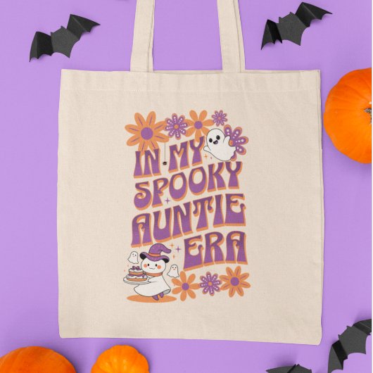 Tote Bag Dans Ma Tante Éffrayante Époque Rétro Halloween