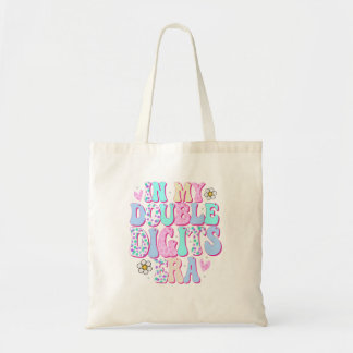 Tote Bag Dans Mes Double Chiffres Era 10 Ans Cadeaux Fille