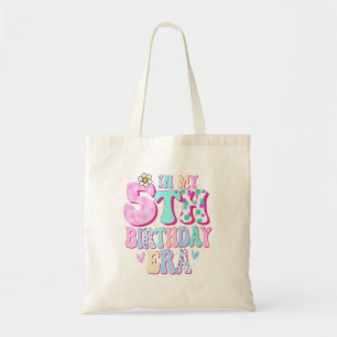 Tote Bag Dans Mon 5E Anniversaire L'Ère Cadeau Fille Cinq A