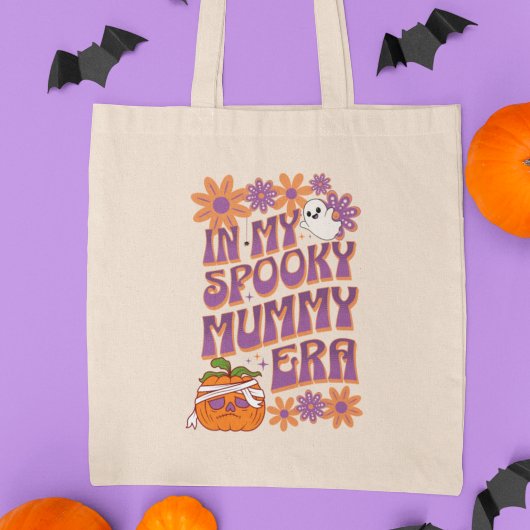Tote Bag Dans Mon Éffrayante Époque Maman Fun Retro Hallowe