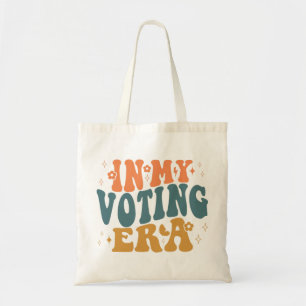 Tote Bag Dans Mon Ère De Vote Retro Wavy