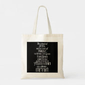 Tote Bag Dans un pays de mythe... Merlin (blanc) (Dos)