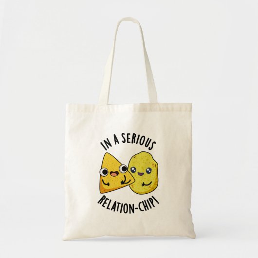 Tote Bag Dans une relation sérieuse -chip Drôle de jeu de m (Devant)