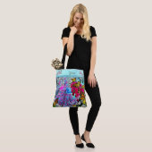 Tote Bag Danse avec Fleurs & Papillons PV01 (Sur le modèle)