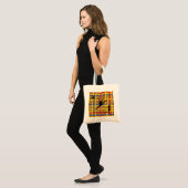 Tote Bag Danse comme Piet Mondrian Art Moderne (Devant (modèle))