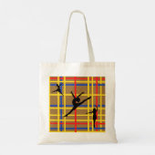 Tote Bag Danse comme Piet Mondrian Art Moderne (Dos)