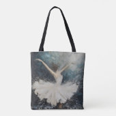 Tote Bag Danse de ballerine Art abstrait (Dos)