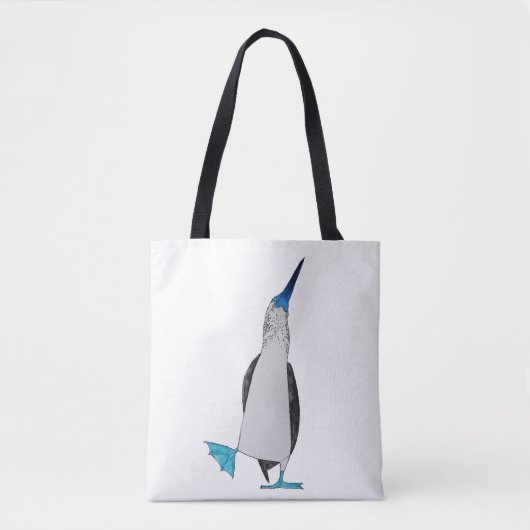 Tote Bag Danse de l'idiot aux pieds bleu Fourre-tout (Devant)