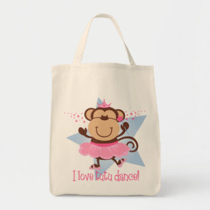 Tote Bag Danse de tutu d'amour de singe