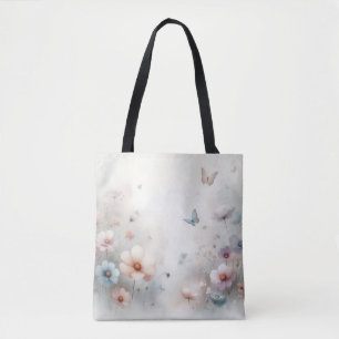 Tote Bag Danse des fleurs et des papillons