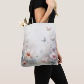 Tote Bag Danse des fleurs et des papillons (De près)