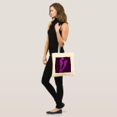 Tote Bag Danse Des Hippocampes (Violet) (Devant (modèle))
