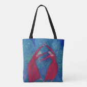 Tote Bag Danse des sorcières, peinture pastel, art imaginai (Dos)