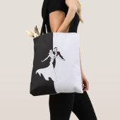 Tote Bag Danse en noir et blanc (De près)