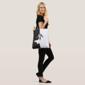 Tote Bag Danse en noir et blanc (Sur le modèle)