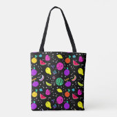 Tote Bag Danse énergique de fruits néons (Dos)