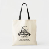 Tote Bag Danse Enseignant Script Typographie Vacances (Devant)