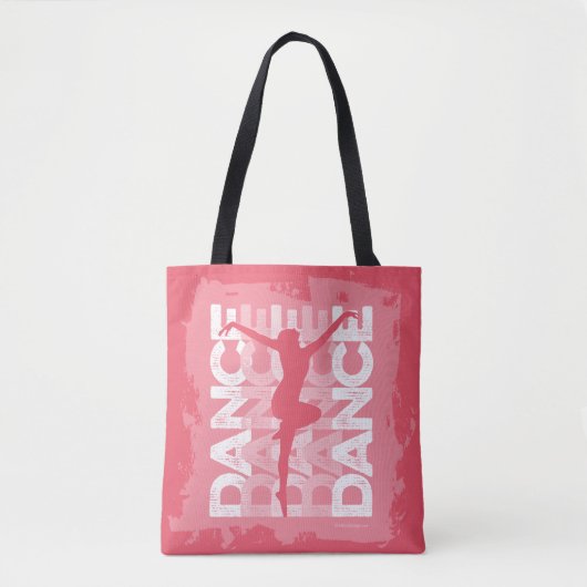 Tote Bag Danse et Lettres (Danse) (Devant)