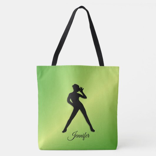 Tote Bag Danse moderne avec nom (Devant)