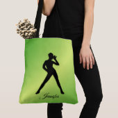 Tote Bag Danse moderne avec nom (De près)