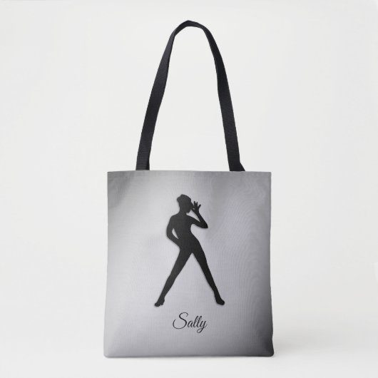 Tote Bag Danse moderne avec nom (Devant)