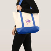 Tote Bag Danse papillon indigène en violet (Devant (produit))