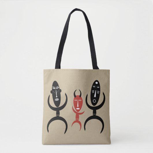 Tote Bag Danse rituelle tribale Abstraite africaine (Devant)