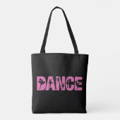 Tote Bag DANSE Rose avec coutures Ballerina (Dos)