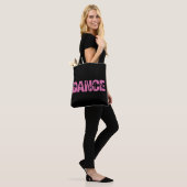 Tote Bag DANSE Rose avec coutures Ballerina (Sur le modèle)