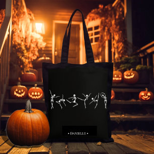 Tote Bag Danse squelette ballerine danseuse Halloween