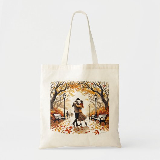 Tote Bag Danser dans le parc à l'automne (Devant)