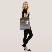 Tote Bag Danser Halloween Citrouille et fantôme (Sur le modèle)