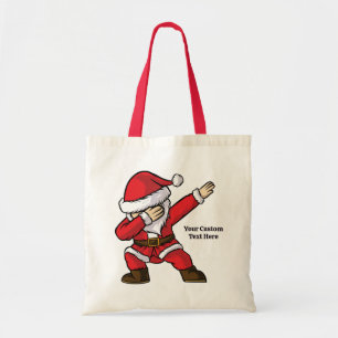 Tote Bag Danser le texte personnalisé Père Noël