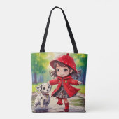 Tote Bag Danser sous la pluie - art chibi (Dos)