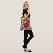Tote Bag Danser sous la pluie - art chibi (Sur le modèle)