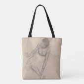 Tote Bag Danseur ajustant sa pantoufle (Dos)