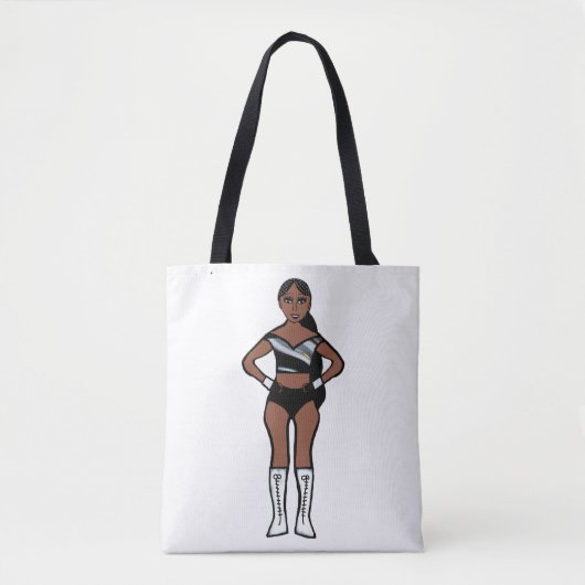 Tote Bag Danseur Argent Noir #1 (Devant)
