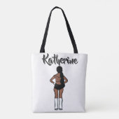Tote Bag Danseur Argent Noir #1 (Dos)