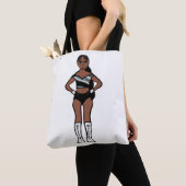 Tote Bag Danseur Argent Noir #1 (De près)